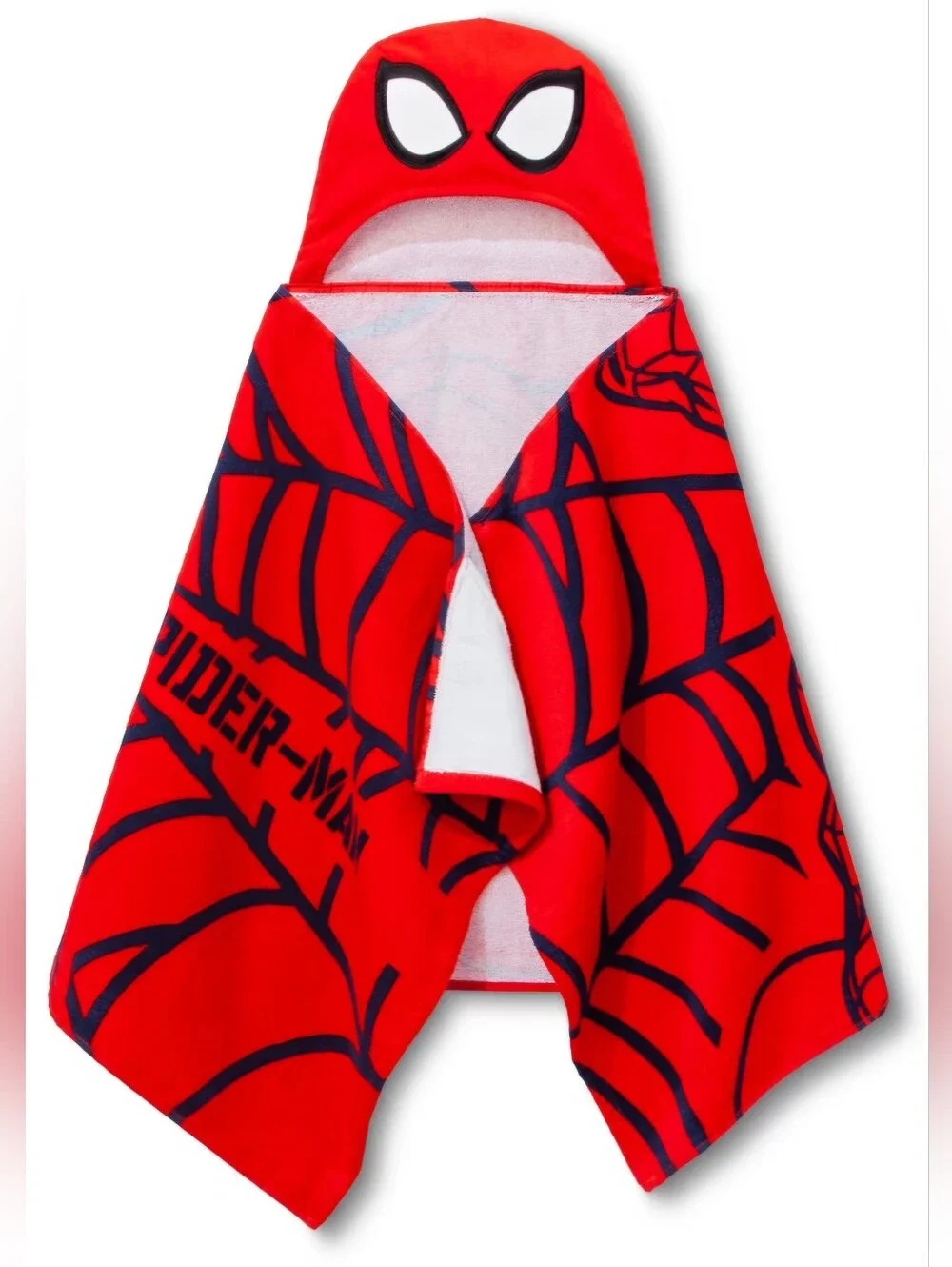 NEW Marvel Spiderman Hooded Towel Wrap 24in x 50in